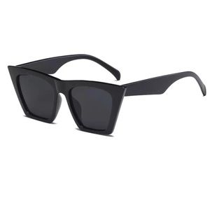 Courtney - Flat Top Retro Cat Eye Sunglasses